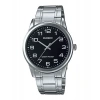 Casio MTP-V001D-1BUDF Siyah Kadranlı Gümüş Çelik Erkek Kol Saati