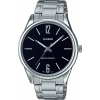 Casio MTP-V005D-1BUDF Siyah Kadranlı Gümüş Çelik Erkek Kol Saati