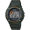 Casio W-216H F-108WH Haki Yeşil Orijinal Silikon Siyah Saat Kordonu