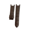 Guess Uyumlu 22 mm Hakiki Deri Saat Kordonu Klipsli Model - Parlak Acı Kahve