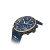 Hislon MS147T-11MR Masterwork Collection Rose Gold & Lacivert Silikon Erkek Kol Saati