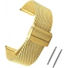 Yüksek Kalite Paslanmaz Çelik Hasır Örgü Hasır Çelik Saat Kordonu 22 mm