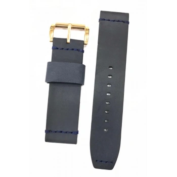 24 mm Lacivert Slazenger Orijinal Hakiki Deri Saat Kordonu