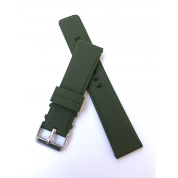 24mm Renkli Yüksek Kalite Silikon Saat Kordonu Kayışı
