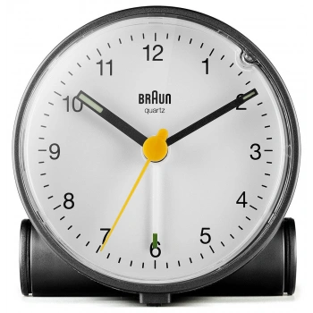 BRAUN BC01W BEYAZ KLASİK ANALOG ALARMLI MASA SAATİ