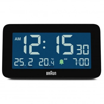 BRAUN BC10B SİYAH DİJİTAL ALARMLI MASA SAATİ