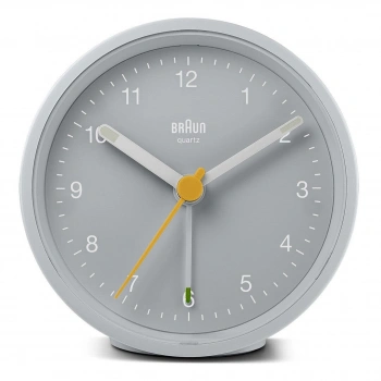 BRAUN BC12G GRİ KLASİK ANALOG ALARMLI MASA SAATİ