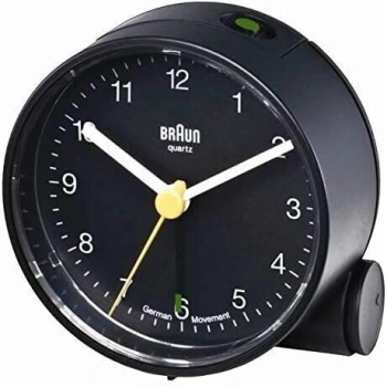 BRAUN BNC001BKBK ALARMLI MASA SAATİ SİYAH YUVARLAK