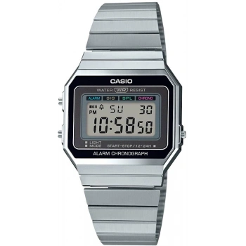Casio A700W-1ADF Gümüş Tonlu Ultra İnce Dijital Kol Saati