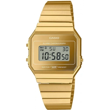 Casio A700WEVG-9ADF Altın Tonlu Ultra İnce Dijital Retro Kol Saati