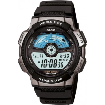 Casio AE-1100W-1AVDF Erkek Kol Saati 10 Yıl Pil Ömrü, Dünya Saati, 100M Su Geçirmez