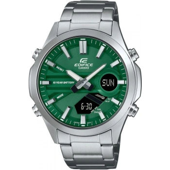 Casio Edifice EFV-C120D-3ADF Yeşil Kadran Ana-Digi Çelik Erkek Kol Saati