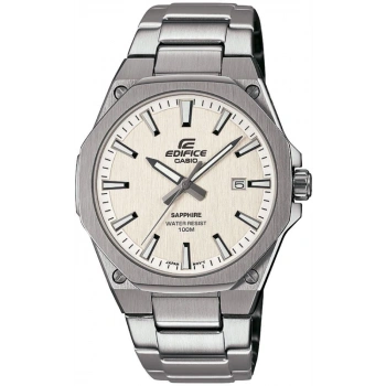 Casio EFR-S108D-7AVUDF Safir Camlı İnce Kasa Sekizgen Çelik Erkek Kol Saati