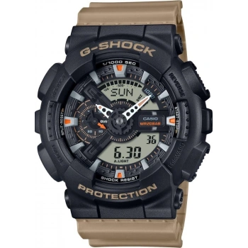 Casio G-Shock GA-110TU-1A5DR Kahve Renk 20 ATM Su Geçirmez Yeni Analog Dijital Spor Erkek Kol Saati