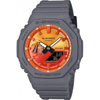 Casio G-Shock GA-2100FL-8ADR Gri Renk 20 ATM Su Geçirmez Yeni Analog Dijital Erkek Kol Saati