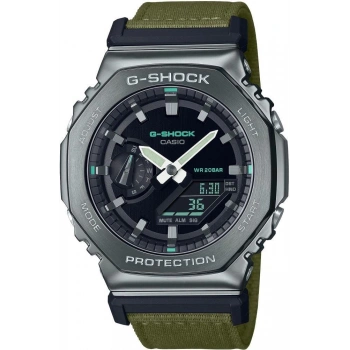 Casio G-Shock GM-2100CB-3ADR Yeşil Kumaş Kordon Erkek Kol Saati