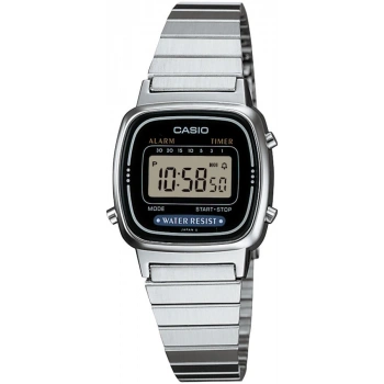 Casio LA670WD-1DF Gümüş Tonlu Mini Retro Kadın Kol Saati