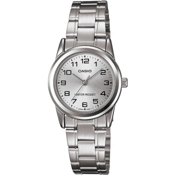Casio LTP-V001D-7BUDF Okunabilir Kadranlı Gümüş Çelik Kadın Kol Saati
