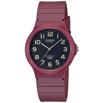 Casio MQ-24UC-4BDF Unisex Kol Saati | Mat Bordo, Ultra Hafif, Klasik Analog