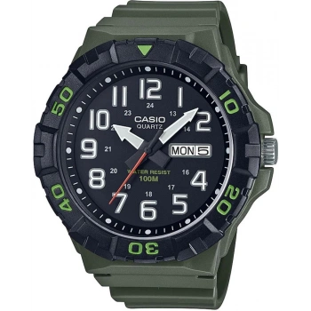 Casio MRW-210H-3AVDF Su Geçirmez Haki Yeşil Rakamlı Erkek Kol Saati