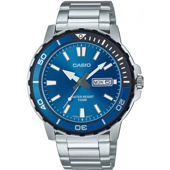 Casio MTD-125D-2A1VDF Mavi Kadran Çelik Sportif Erkek Kol Saati