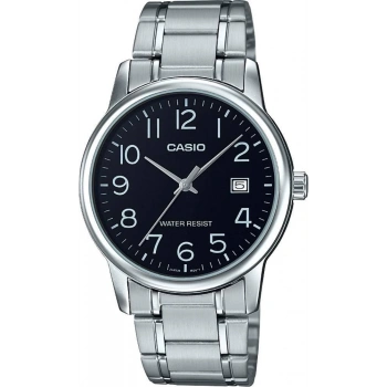 Casio MTP-V002D-1BUDF Siyah Kadran Çelik Erkek Kol Saati