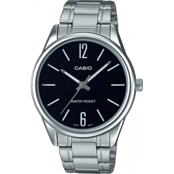 Casio MTP-V005D-1BUDF Siyah Kadranlı Gümüş Çelik Erkek Kol Saati