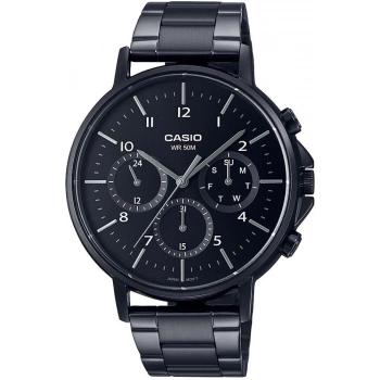 Casio Siyah Çelik Erkek Kol Saati MTP-E321B-1AVDF
