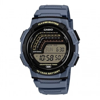 Casio WS-1800-2AVDF Mavi Silikon 10 Yıl Pilli Dijital Erkek Kol Saati