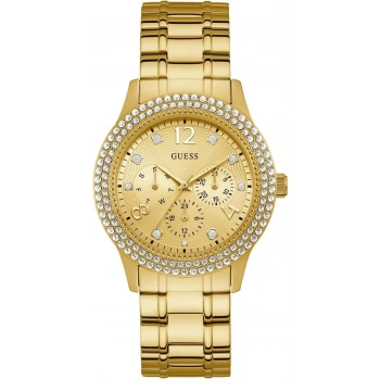 Guess GUW1097L2 Sarı Renk Taşlı Çelik Kadın Kol Saati