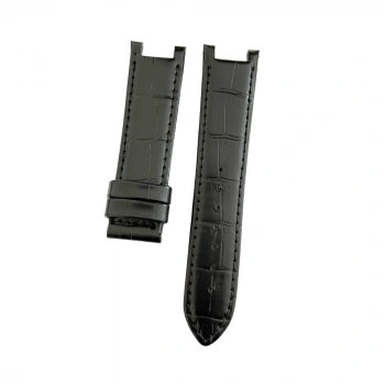 Guess Uyumlu 22 mm Hakiki Deri Saat Kordonu Klipsli Model - Siyah