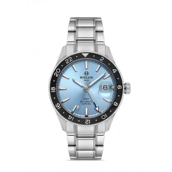 Hislon SD153T-10SS GMT Otomatik Erkek Kol Saati