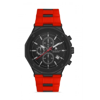 Navimarine HH03 Chronograph Silikon Kırmızı Erkek Kol Saati