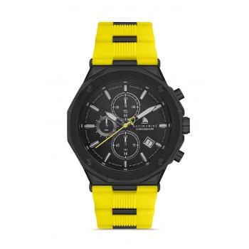 Navimarine HH03 Chronograph Silikon Sarı Erkek Kol Saati
