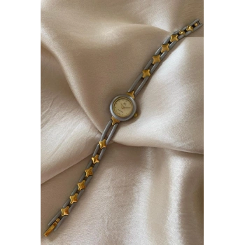 Q&Q Superior Paslanmaz Çelik Özel Tasarım Kordon Küçük Vintage Kadın Kol Saati