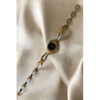 Q&Q Superior Paslanmaz Çelik Özel Tasarım Kordon Küçük Vintage Kadın Kol Saati