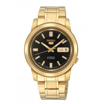 Seiko 5 Altın Sarı Renk Otomatik Çelik Erkek Kol Saati SNKK22K1