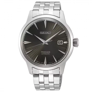 Seiko Presage SEIRPE17J Erkek Gümüş Çelik Kordon Koyu Gri Kadran Otomatik Kol Saati