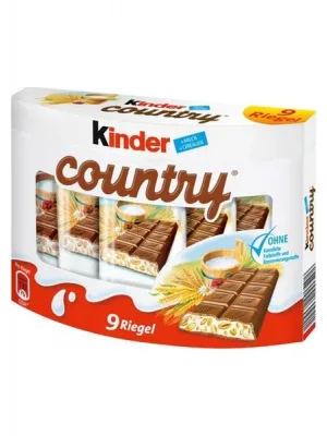 Kinder Country 9 Sütlü ve Yulaflı Çikolata 23,5 gr