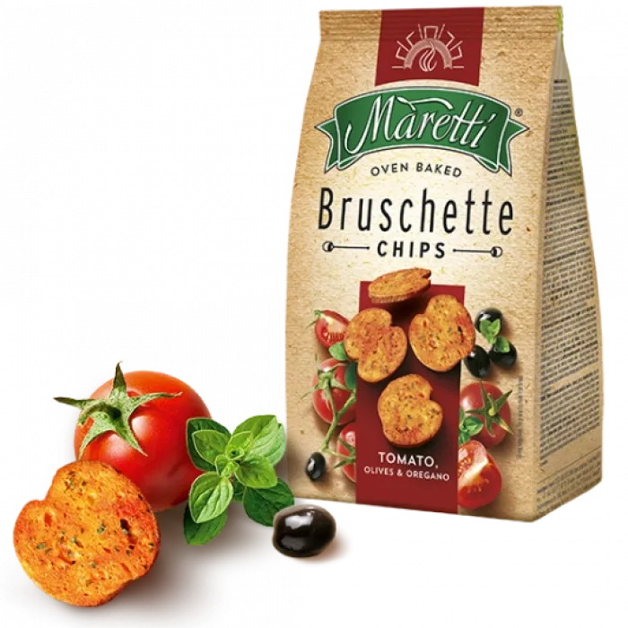 Bruschette Maretti Tomato, olives & oregano 70 gr