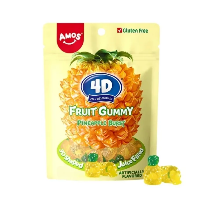 Amos 4D Fruit Gummy Pineapple Burst 54g