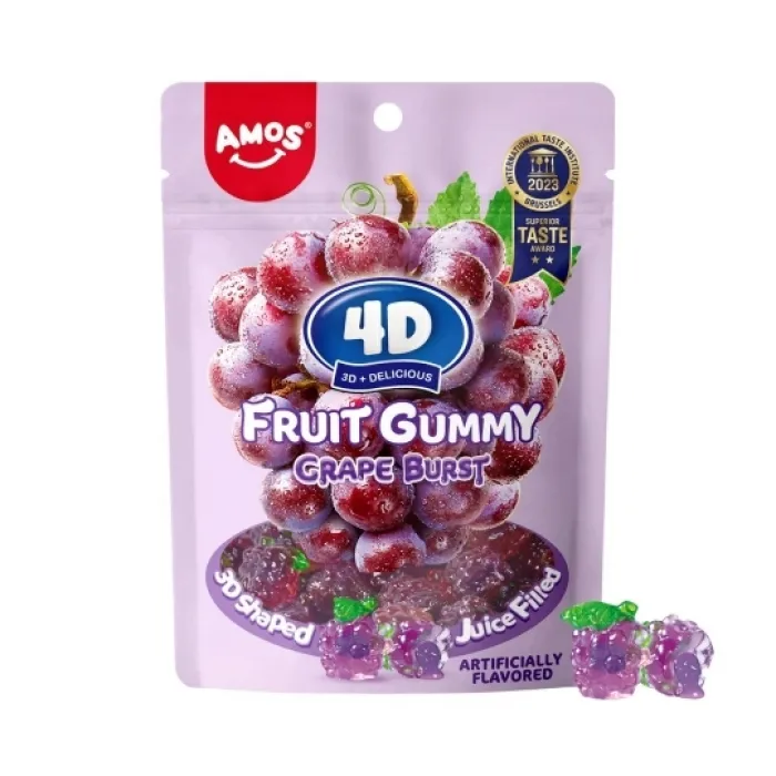 Amos 4D Fruit Gummy Grape Burst 54g