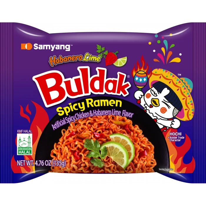 Buldak Ramen Habanero Lime 4.76 OZ(135g)