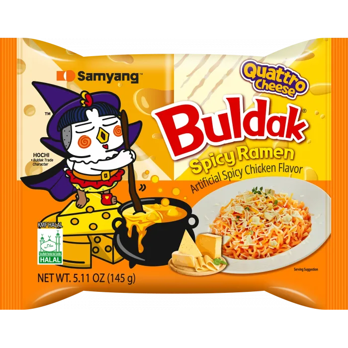 Buldak Ramen Quattro Cheese 5.11 OZ(145g)