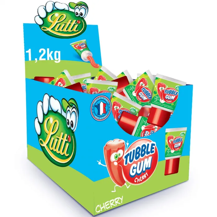 Lutti Tubble Gum Cherry Tube