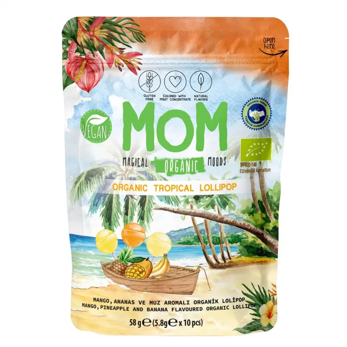 Mom Organik Tropikal Lolipop 54 gr