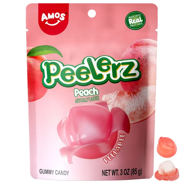Peelerz - Peelable Gummy Peach Flavor - 3oz