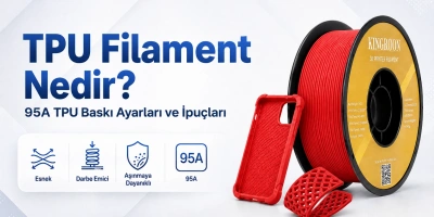 TPU Filament Nedir? 95A TPU Baskı Ayarları ve İpuçları