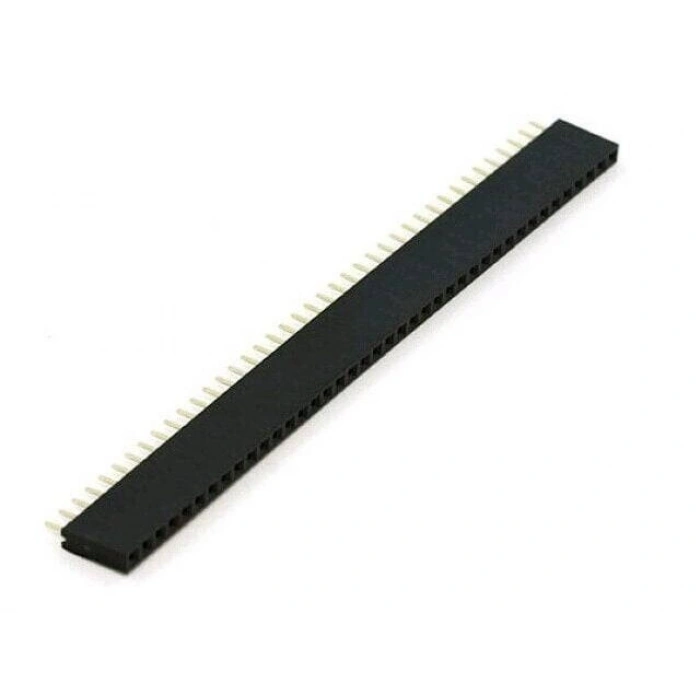 1x40 Pin 2.54 mm Dişi Header - Siyah