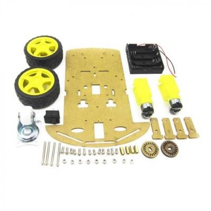 2WD Çok Amaçlı Mobil Robot Platformu - Şeffaf